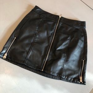 Leather Mini Skirt